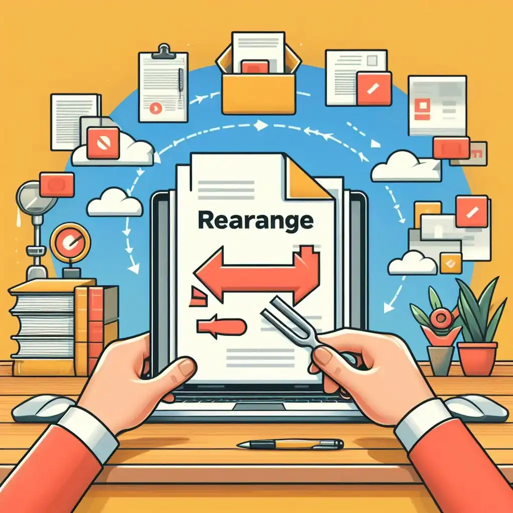 how to organize pdf files pages